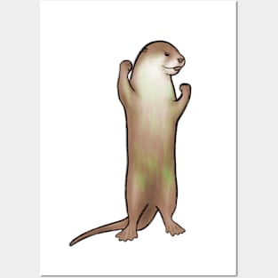 Otter Cheering Posters and Art